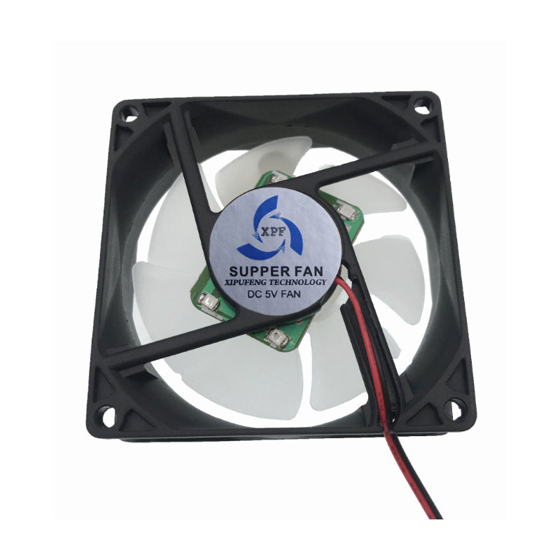 Factory direct sales of 5v8025 fan, purple lamp fan, large suction, long life, mosquito lamp fan, plant lamp fan