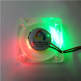 3007 transparent belt lamp DC 5V cooling fan colorful lamp fan large air volume ultra-thin ultra quiet cooling fan