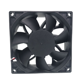 Factory direct selling 9238 cooling fan 12V fan large air volume low noise air heater fan charging pile fan