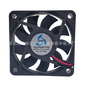 Factory direct sale 6015 fan large air volume low noise long life ball fan DC 12V charging pile fan