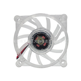 Factory direct sale 6012 cooling fan transparent belt lamp fan large air volume low noise notebook heat sink fan